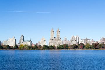 Iconic views of the Upper West Side by the Central Park Reservoi