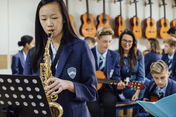 Playing The Saxaphone