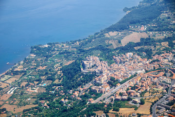 Italian rural landscape from the plain