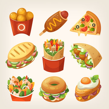 Fast food icons