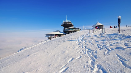 Schneekoppe im Winter - mountain Sniezka in winter