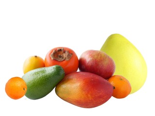 multicolor  fruits fromm all over the world