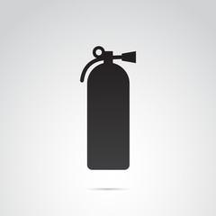Fire extinguisher vector icon.