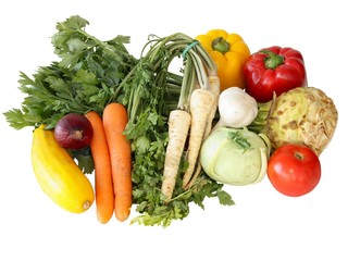 various raw vegetables
