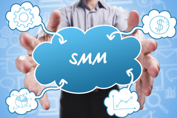 Business, Technology, Internet and marketing. Young businessman