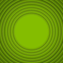 Vector Concentric Circle Greenery Background.