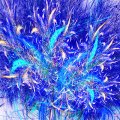 Colored flashes. Chaos bright sparks. 3D surreal illustration. Sacred geometry. Mysterious psychedelic relaxation pattern. Fractal abstract texture. Digital artwork graphic astrology magic