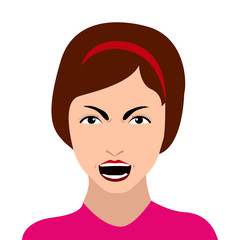 Isolated facial expression