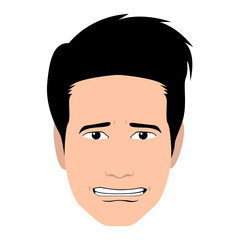 Isolated facial expression