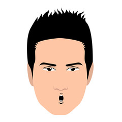 Isolated facial expression