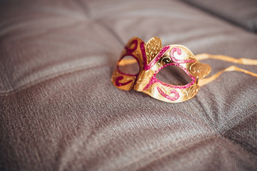 Carnival mask isolated on white background