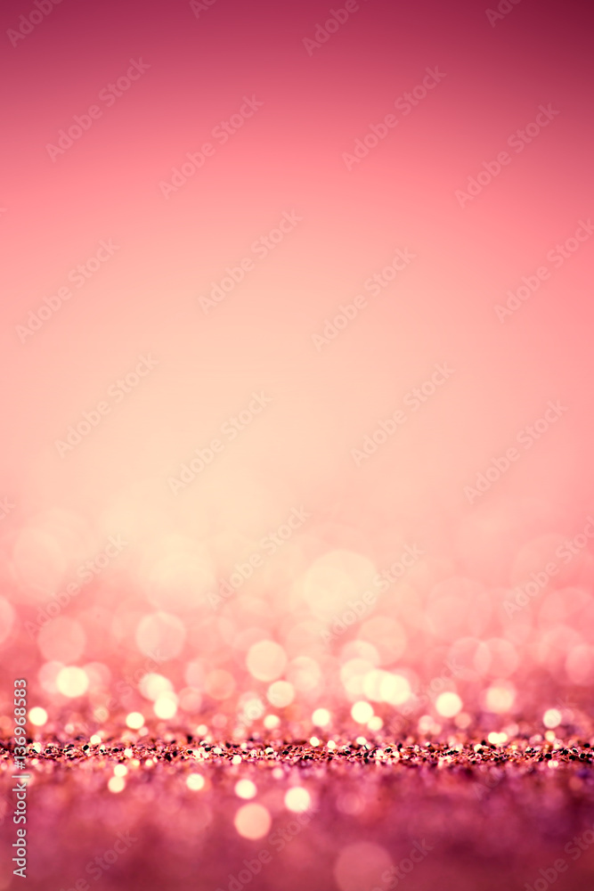 Canvas Prints defocused abstract pink glossy lights background - blurry bokeh