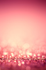 Defocused abstract pink glossy  lights background - blurry bokeh