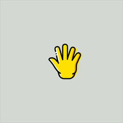 hand icon flat design