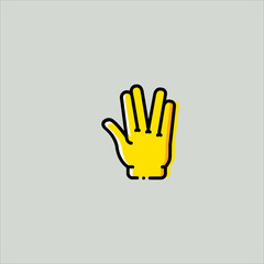 hand icon flat design