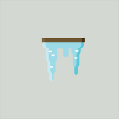icicle icon flat design