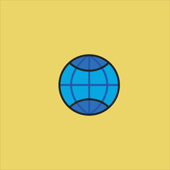 internet icon flat design