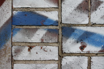 Brick wall with graffiti 7