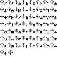 Soziale Beziehungen mit Overlays und Spiegelungseffekt