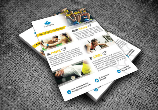 Gym and Fitness Flyer Layout