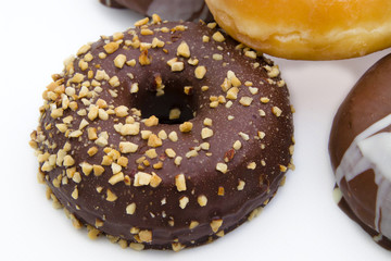 donuts isolated on white background