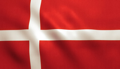Danish Flag - obrazy, fototapety, plakaty