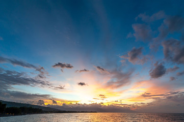 Fototapeta na wymiar Lovina Beach Sunset