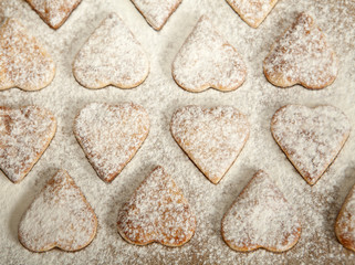 cœur en pâtisserie biscuits secs 