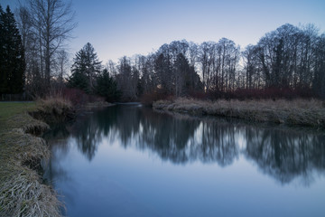 Fototapeta na wymiar River At Sundown