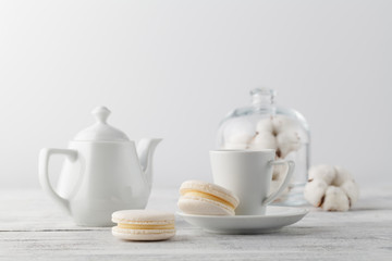 Breakfast with white marshmallow