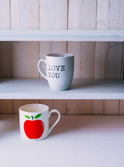 Mug on shelf