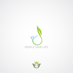 people and leaves logo
