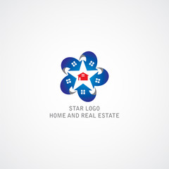 Home And Realestate Star Logo