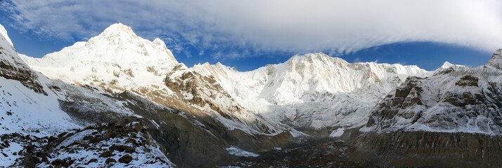 panoramic view from mount Annapurna south base camp