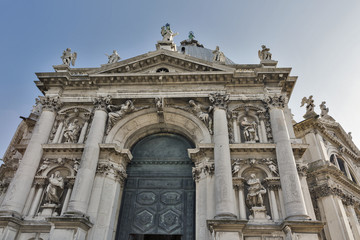 Fototapeta na wymiar Basilica di Santa Maria della Salute in Venice, Italy.