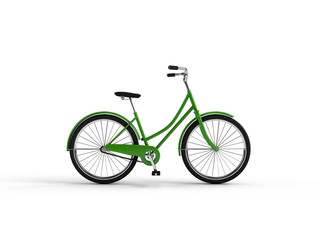 Vintage bike 3D illustration.