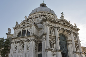 Fototapeta na wymiar Basilica di Santa Maria della Salute in Venice, Italy.