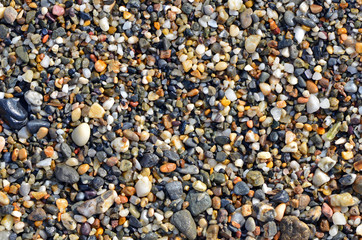 Little stones at beach