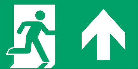 ISO 7010 E002 Emergency exit (right hand)