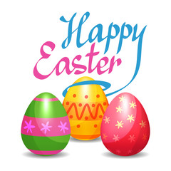 Colorful Easter eggs for Easter holidays design. Easter vector 