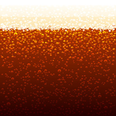 Vector background of cola bubbles. Sparkling bubbles.