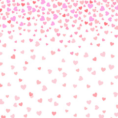 Hearts. Valentine's Day abstract background with hearts. Vector Background 