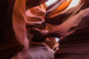 In the Lower Antelope Canyon, Navajo Reservation, near Page,Arizona,Usa