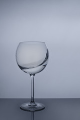 Water splash in round glass