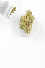 Close up of medical marijuana buds