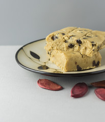 Uncooked Cookie Dough on Plate