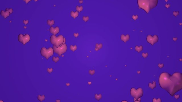 animierter Hintergrund aus Herzen