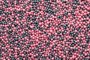 Multicoloured sweet sugar balls. Small ball pattern.