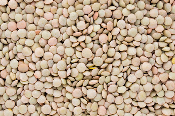 Lentils pulse legumes vegetables vegetarian food background.