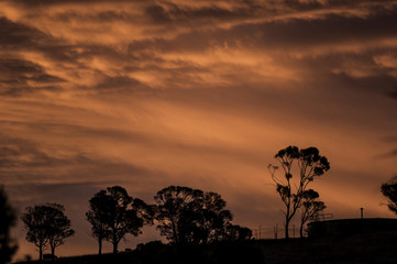 Fototapeta na wymiar Sunset In Goulburn